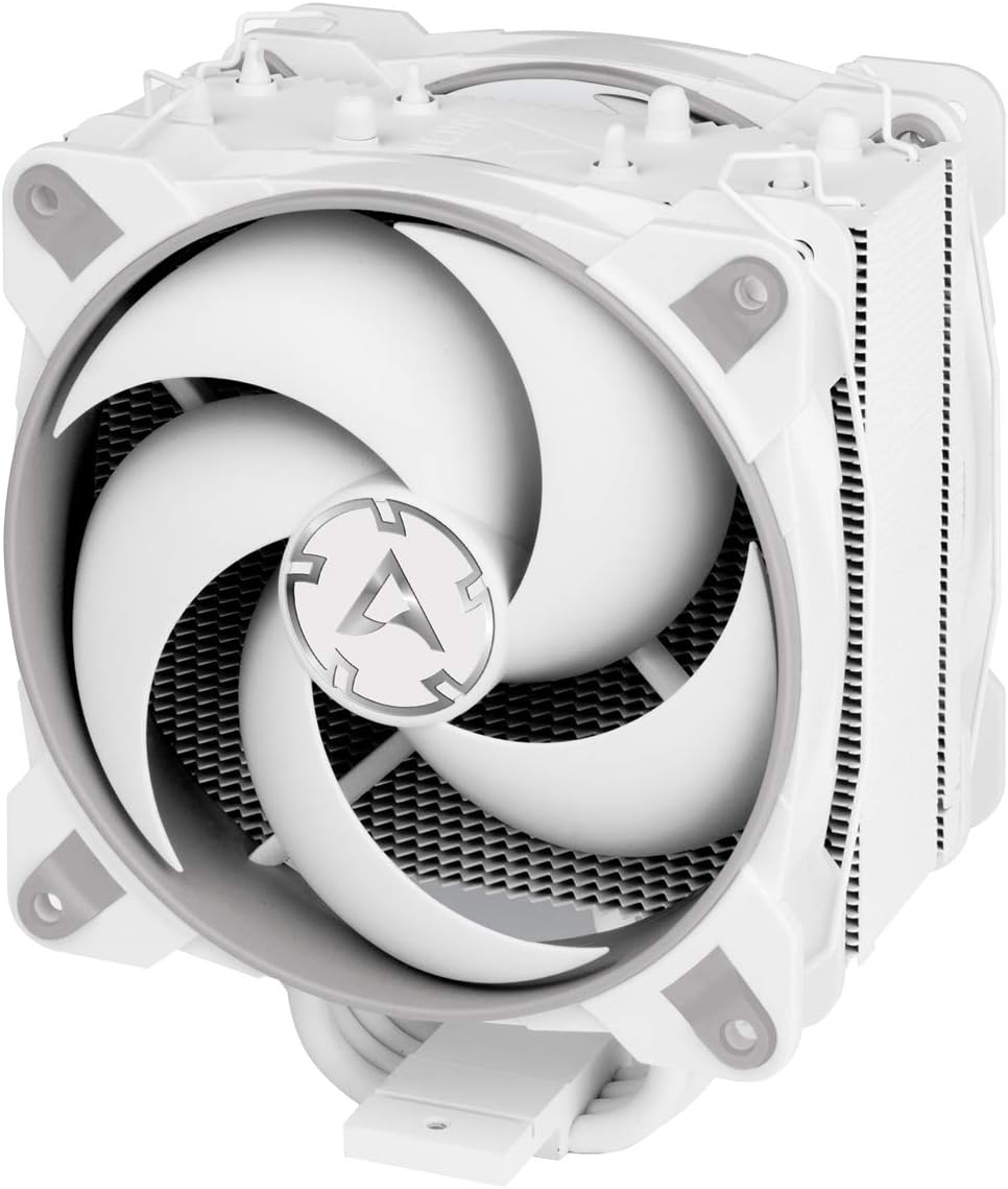 ARCTIC Freezer 34 Esports Duo - Tower CPU Cooler with BioniX P-Series case Fan in Push-Pull, 120 mm PWM Fan, for Intel and AMD, LGA1700 Compatible - Grey/White